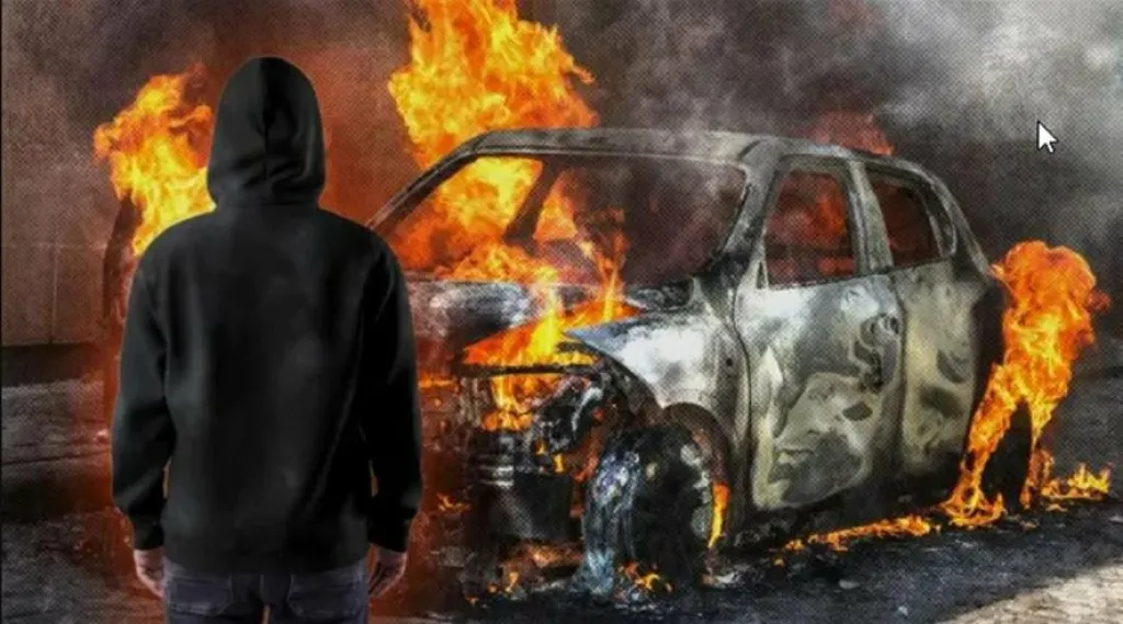 Студент із Кременеччини підпалив авто військового за завданням із Telegram і отримав вирок