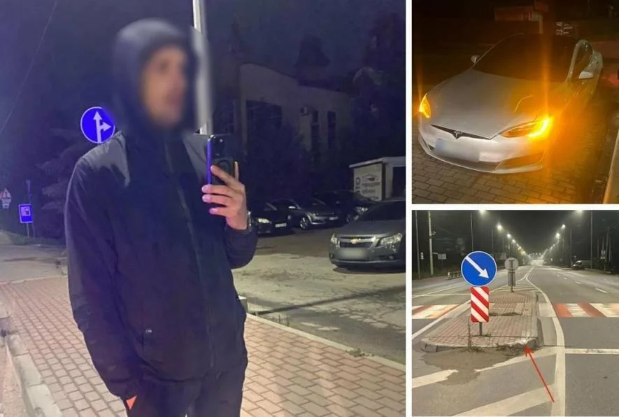 У Тернополі п’яний водій на Tesla спричинив ДТП і втік з місця події