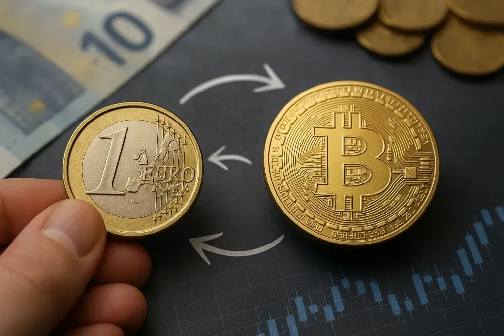 Обмін євро (EUR) на Bitcoin (BTC)
