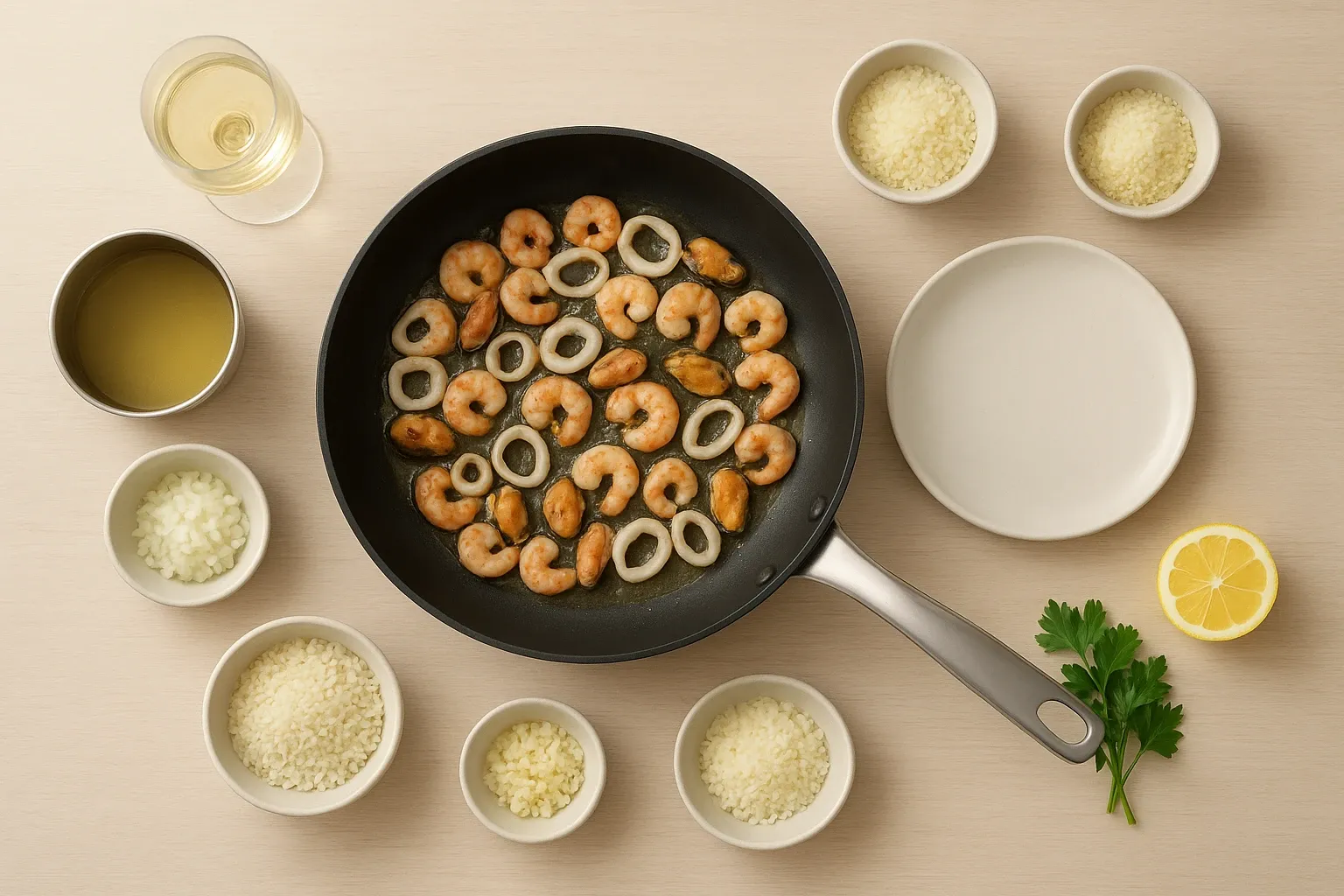 різото з морепродуктами різото з морепродуктами