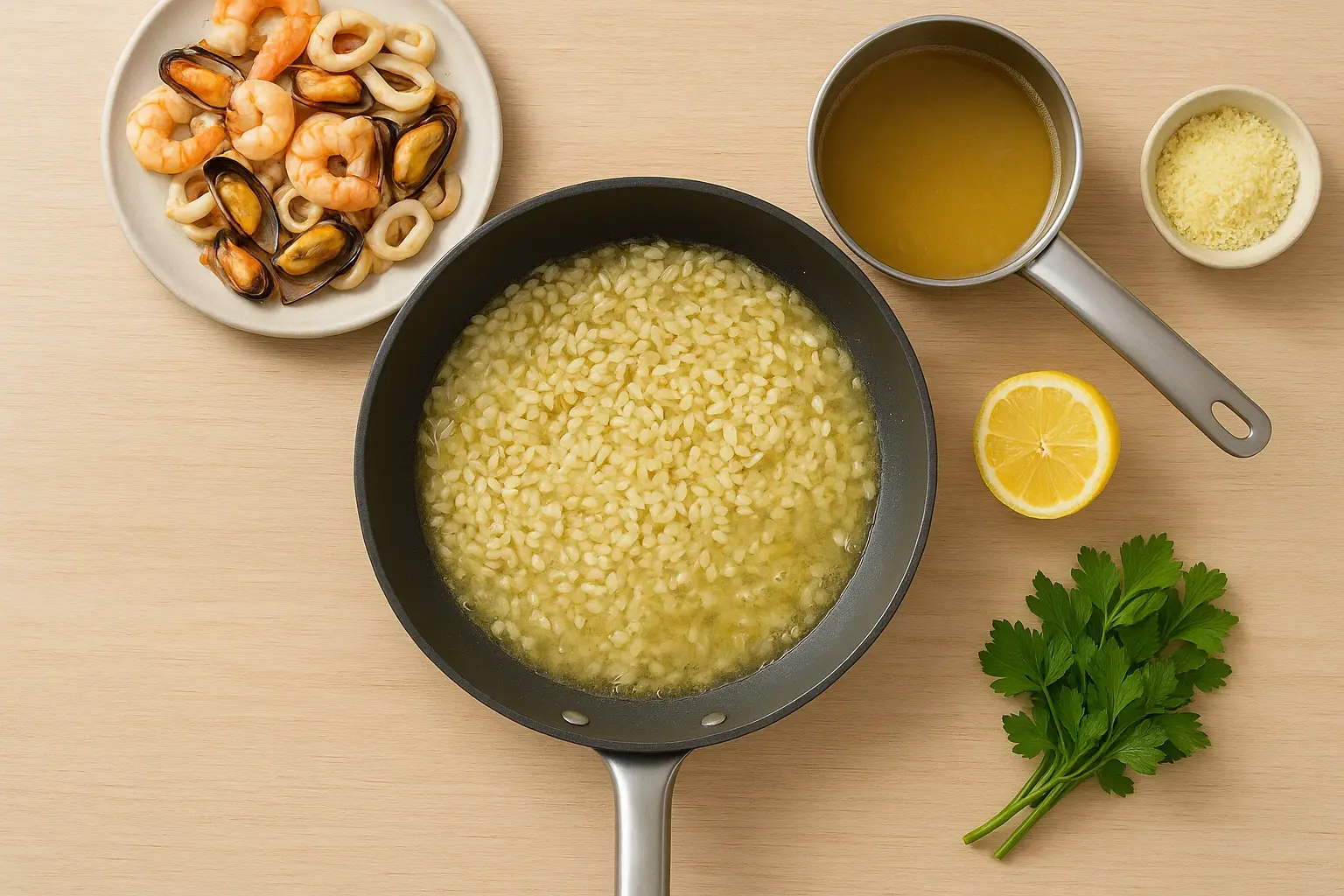 різото з морепродуктами різото з морепродуктами