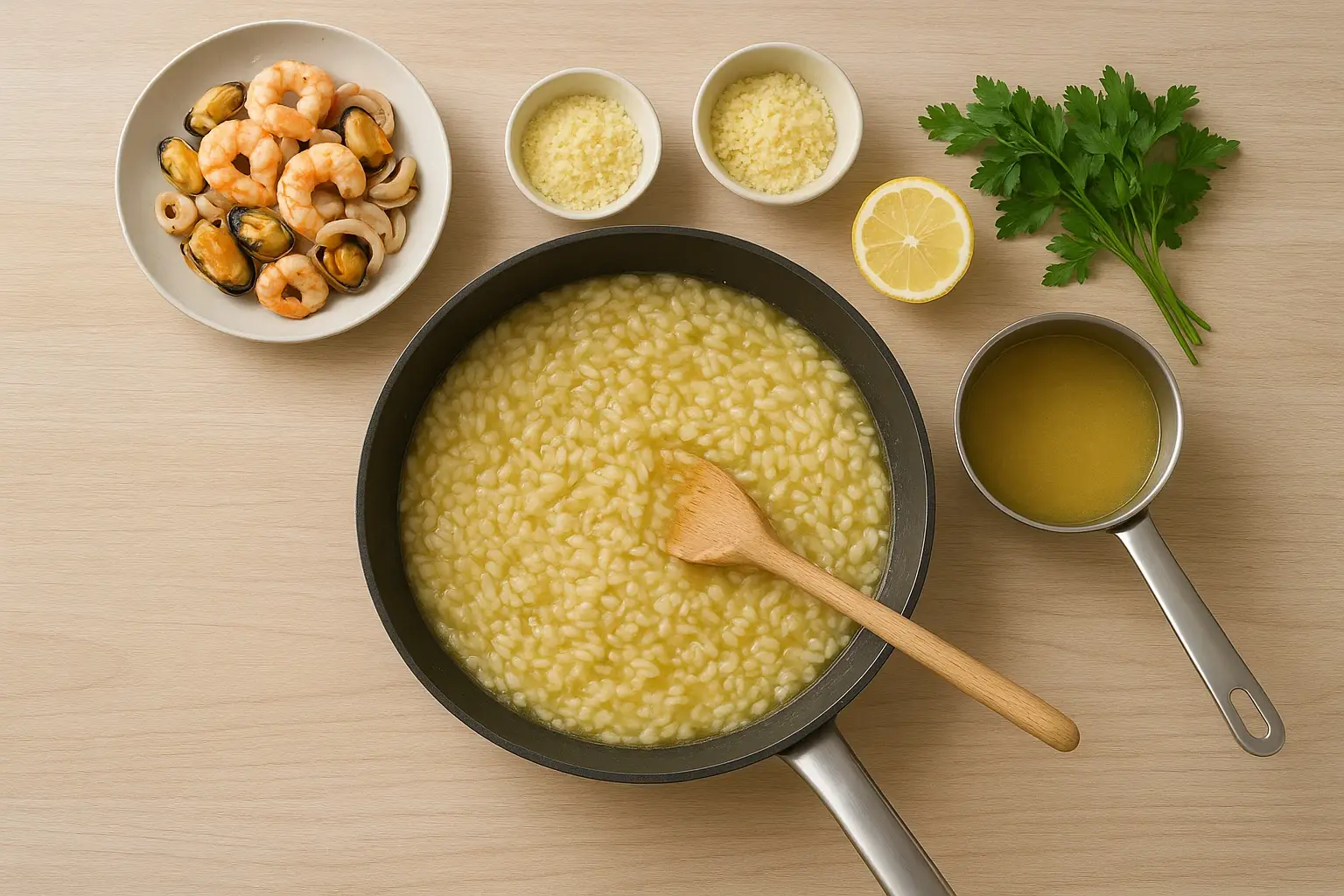 різото з морепродуктами різото з морепродуктами