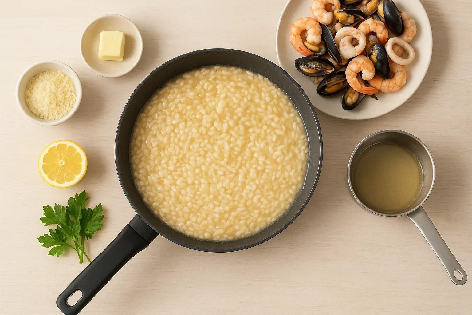 різото з морепродуктами різото з морепродуктами