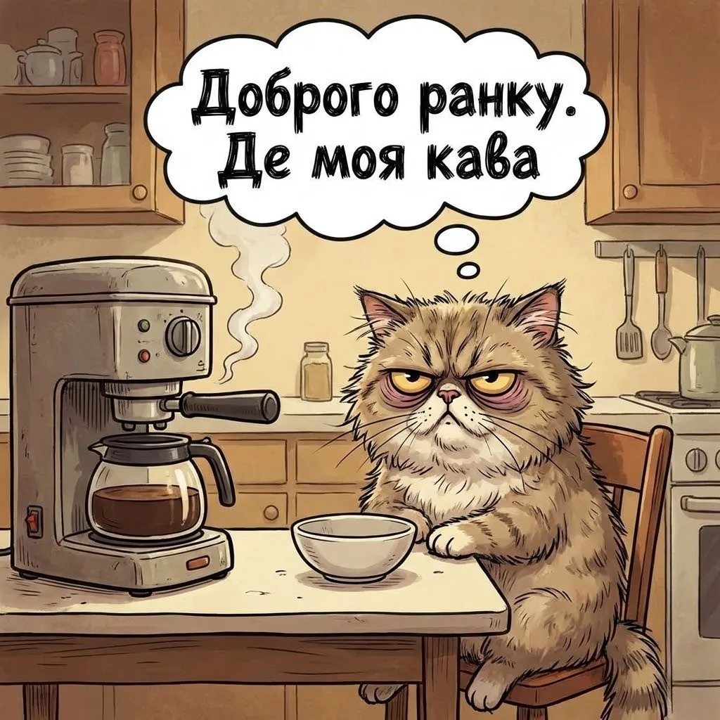 Доброго ранку: прикольні картинки українською для бадьорого настрою