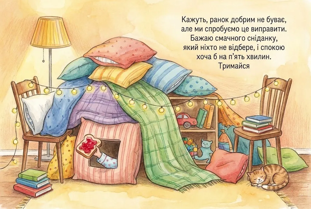 Доброго ранку: прикольні картинки українською для бадьорого настрою