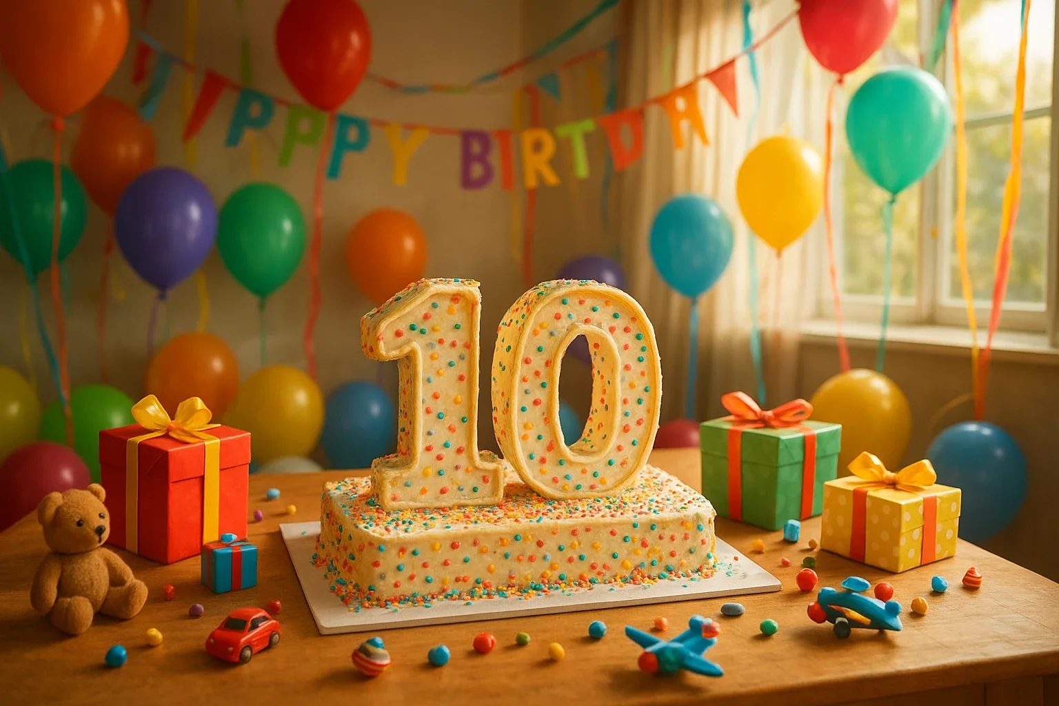 Привітання з днем народження для хлопчика на 10 років