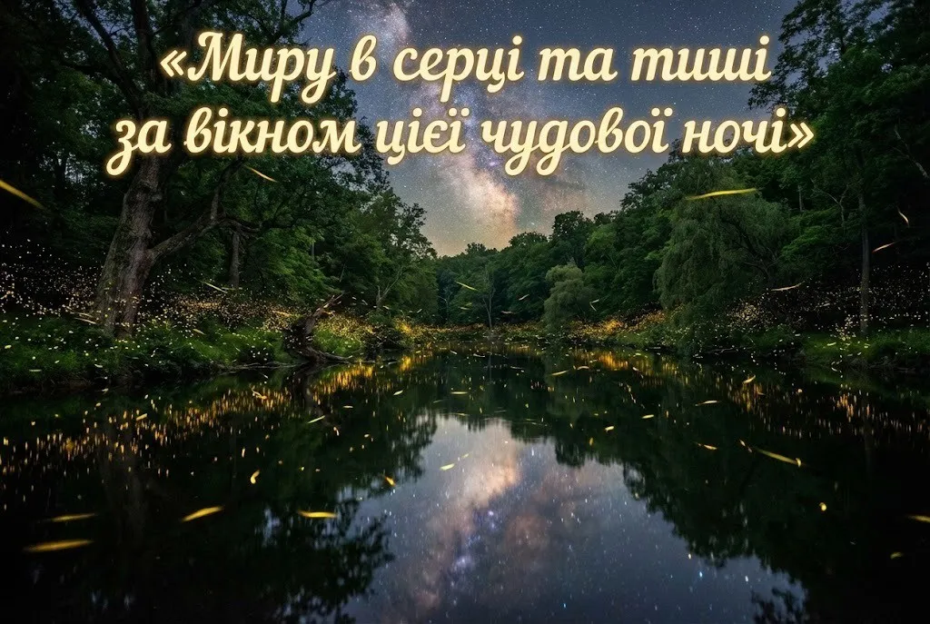 Доброго вечора і спокійної ночі: найкращі картинки та душевні побажання для затишного відпочинку