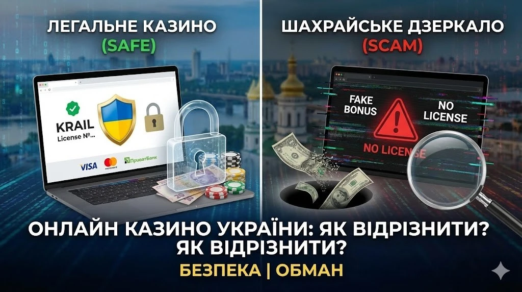 Онлайн казино України: як відрізнити легальне від шахрайського і не втратити гроші