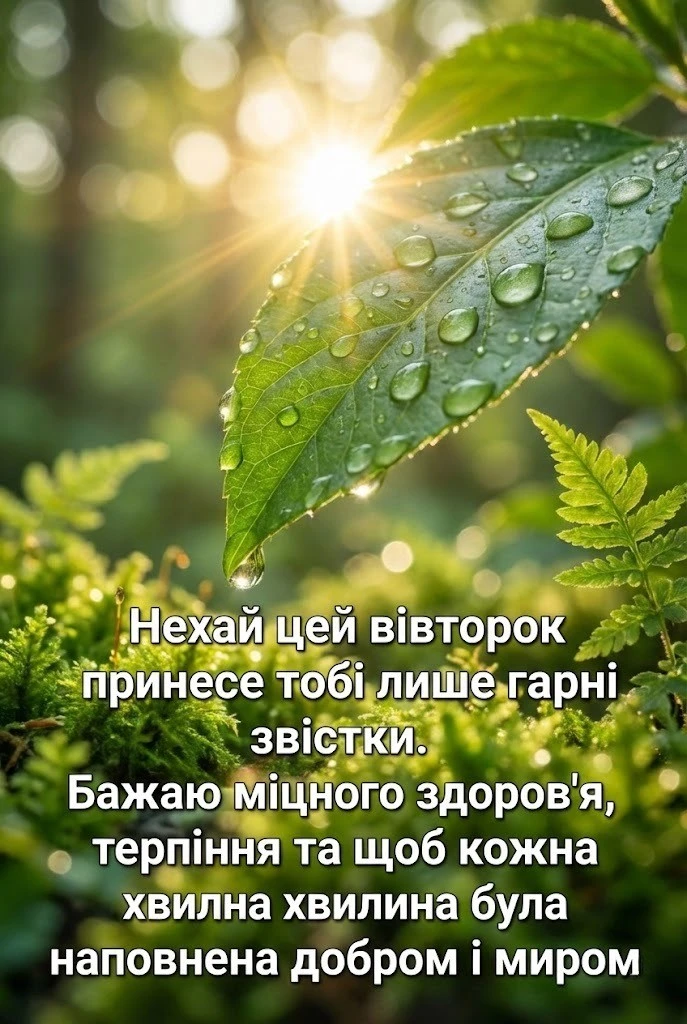 Доброго ранку вівторка: душевні побажання та найкрасивіші листівки для гарного настрою