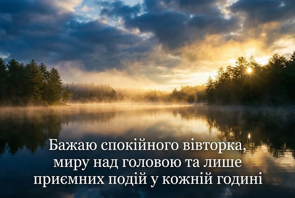 Доброго ранку вівторка: душевні побажання та найкрасивіші листівки для гарного настрою