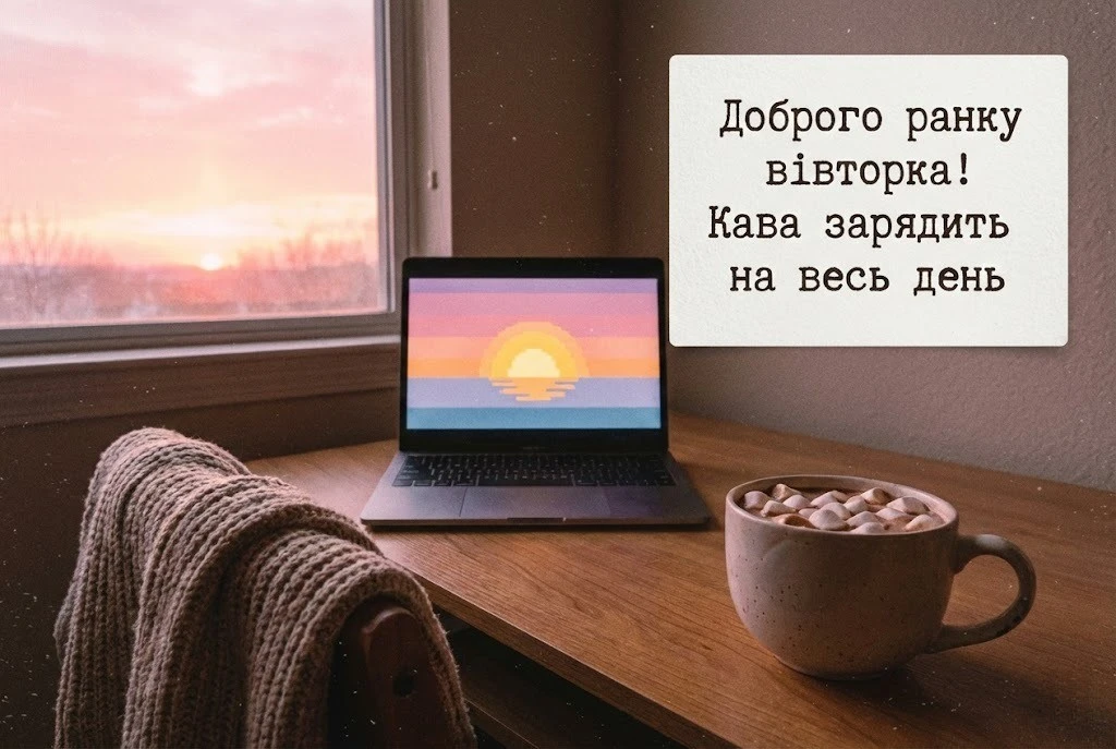Доброго ранку вівторка: душевні побажання та найкрасивіші листівки для гарного настрою