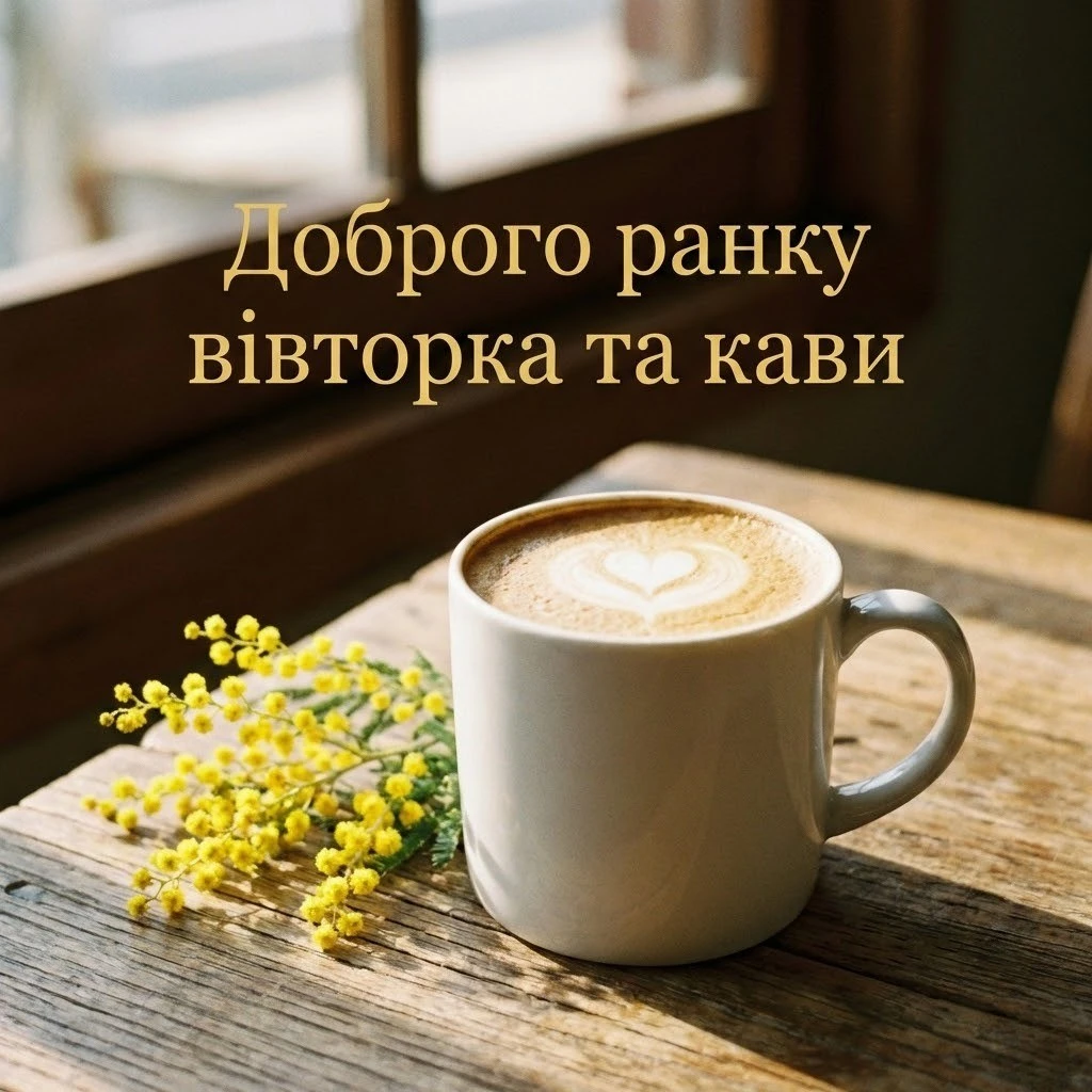 Доброго ранку вівторка: душевні побажання та найкрасивіші листівки для гарного настрою