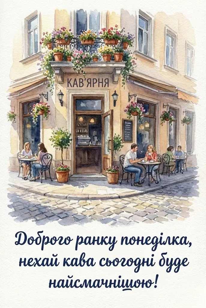 Доброго ранку понеділка: картинки та листівки для натхненного початку тижня