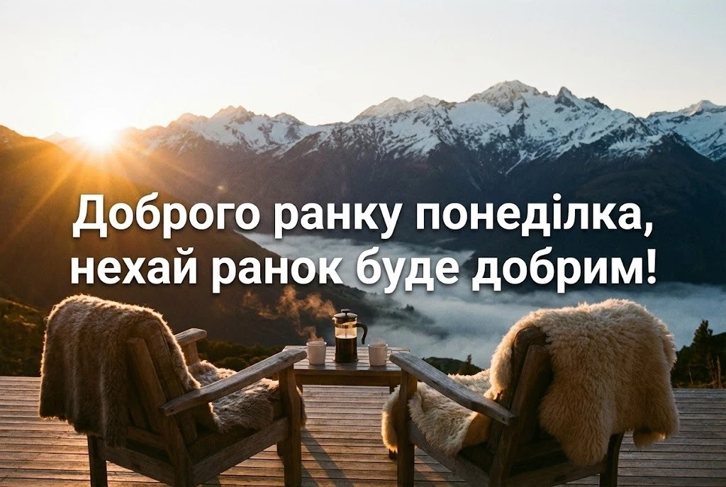 Доброго ранку понеділка: картинки та листівки для натхненного початку тижня