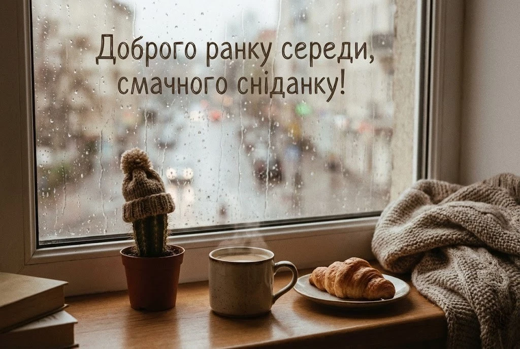 Доброго ранку середи та прикольні картинки для бадьорого настрою на весь день