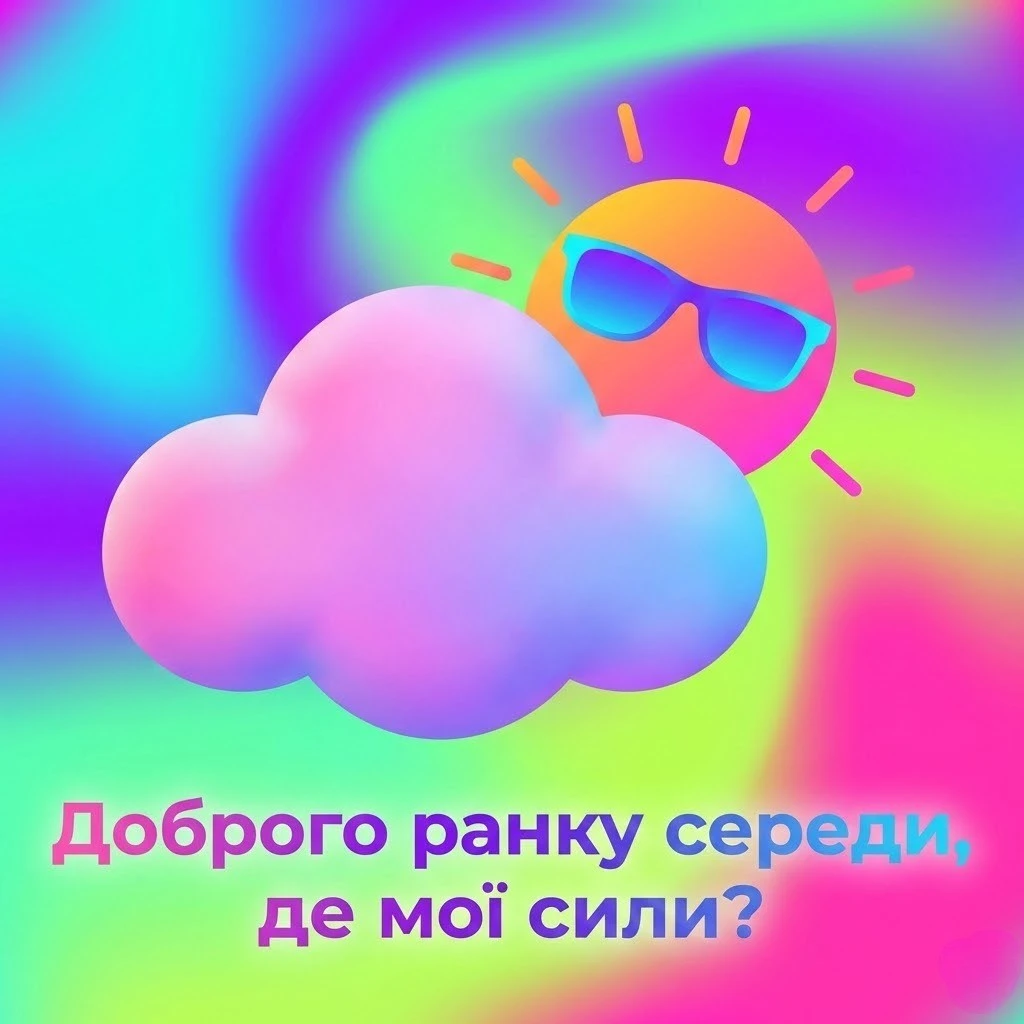 Доброго ранку середи та прикольні картинки для бадьорого настрою на весь день