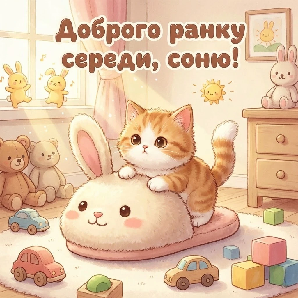 Доброго ранку середи та прикольні картинки для бадьорого настрою на весь день