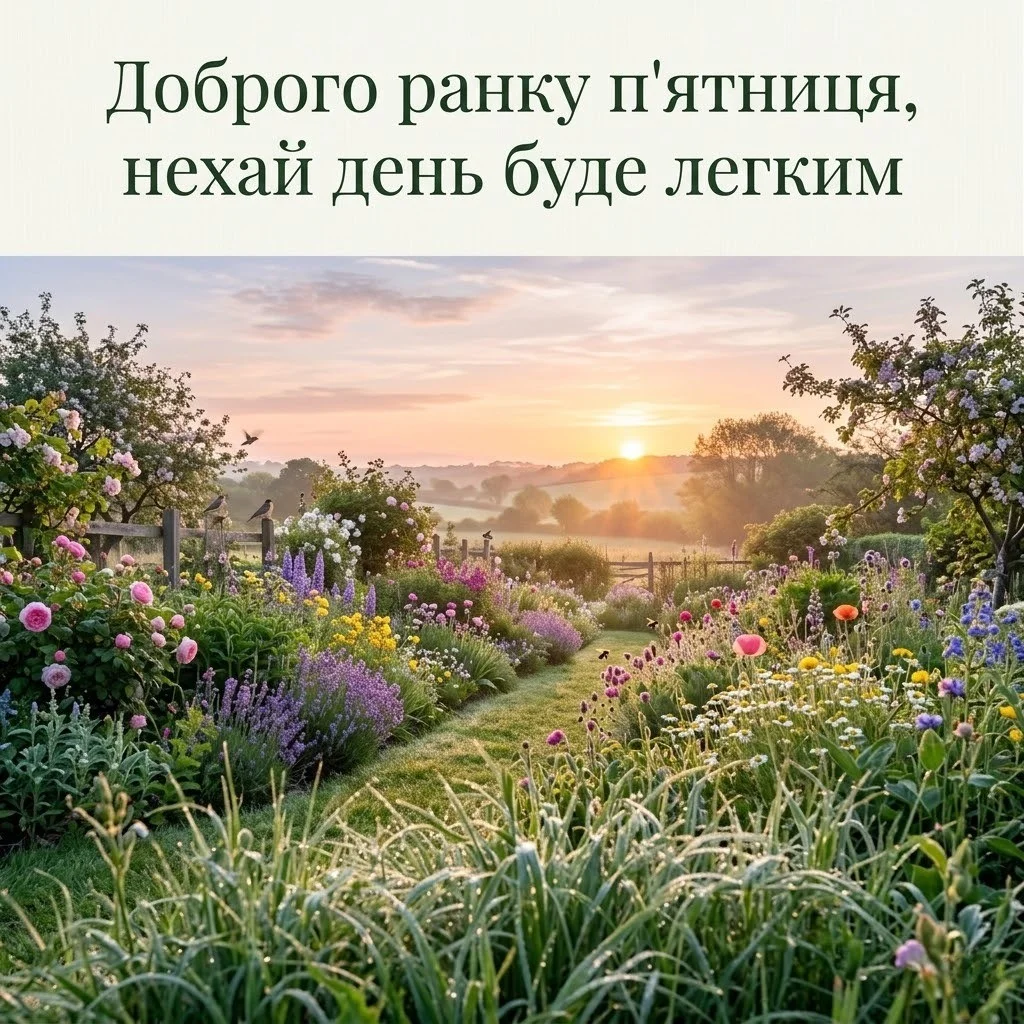 Доброго ранку п’ятниця: душевні картинки та найкращі побажання до вихідних