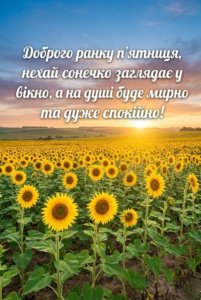 Доброго ранку п’ятниця: душевні картинки та найкращі побажання до вихідних