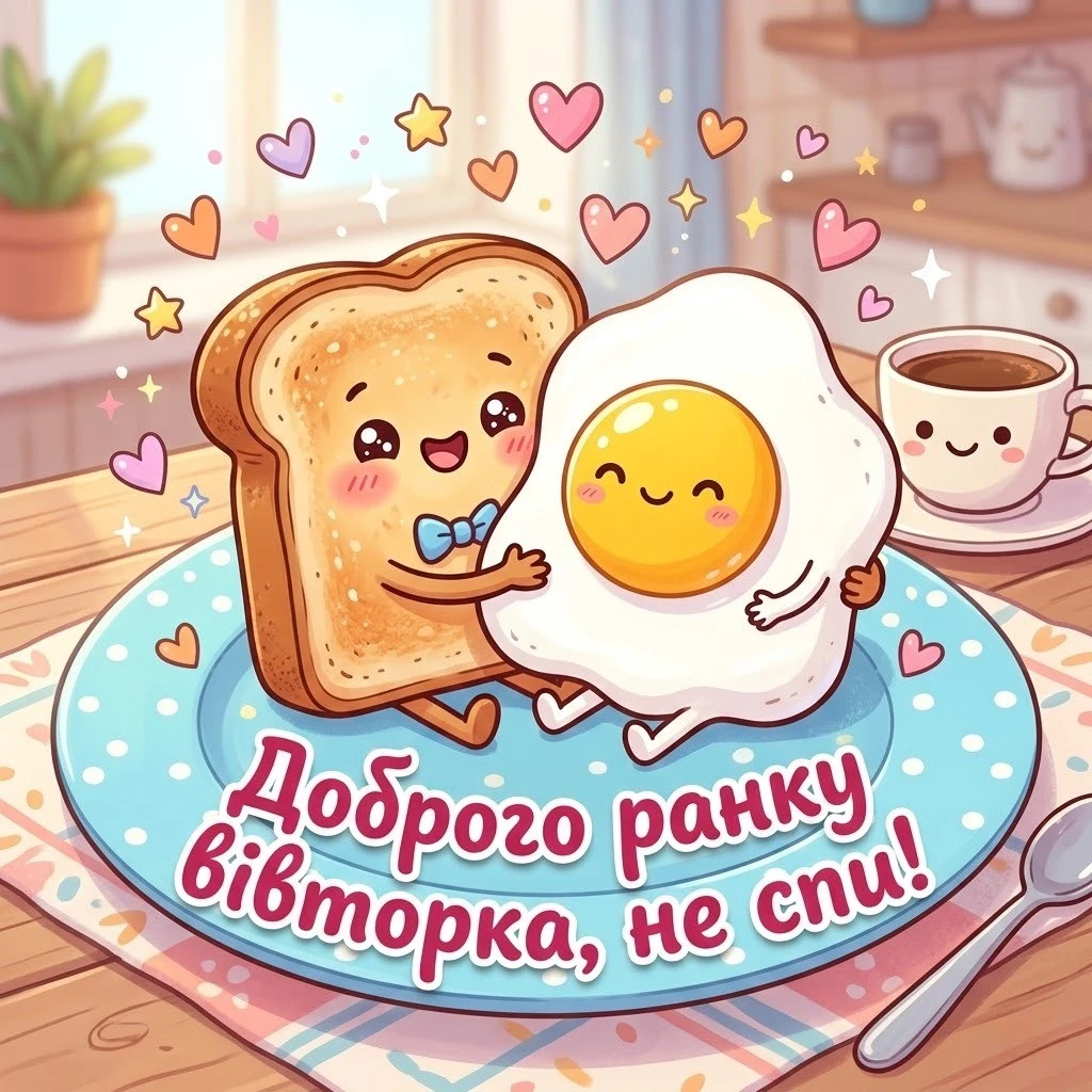 Доброго ранку вівторка: прикольні картинки для позитивного настрою