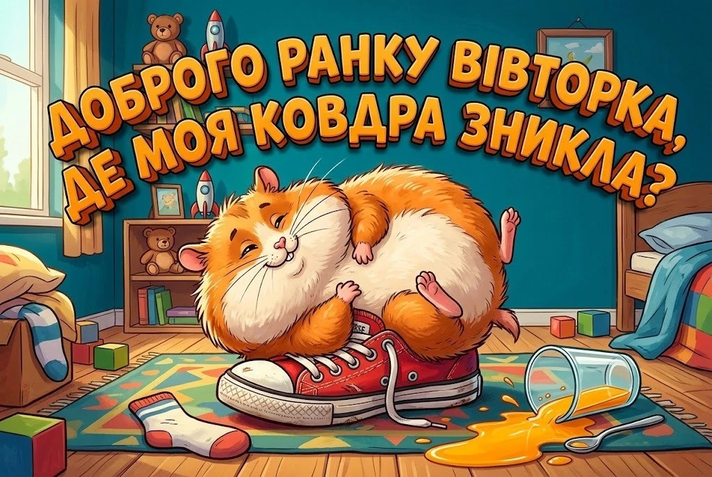 Доброго ранку вівторка: прикольні картинки для позитивного настрою