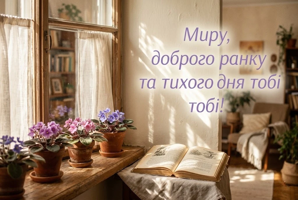 Доброго ранку та тихого дня з найкращими картинками та душевними листівками для гарного настрою
