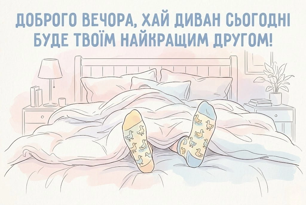 Доброго вечора: добірка душевних листівок для затишного відпочинку
