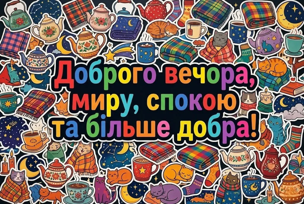 Доброго вечора: добірка душевних листівок для затишного відпочинку