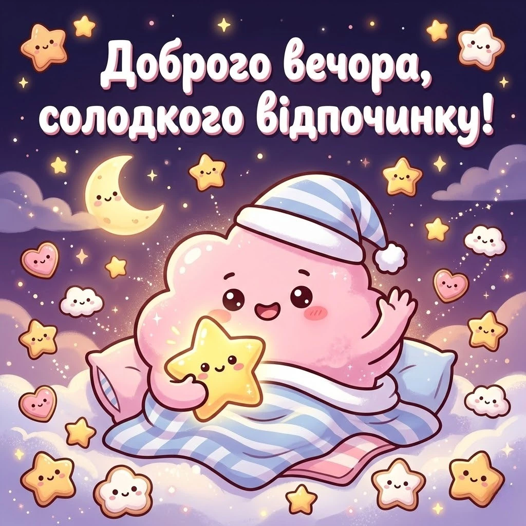 Доброго вечора: добірка душевних листівок для затишного відпочинку