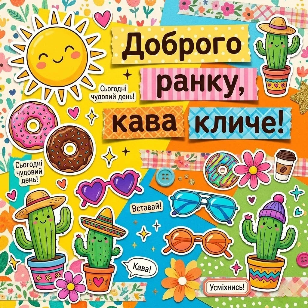 Доброго ранку та гарного настрою: душевні побажання та яскраві листівки для позитивного дня