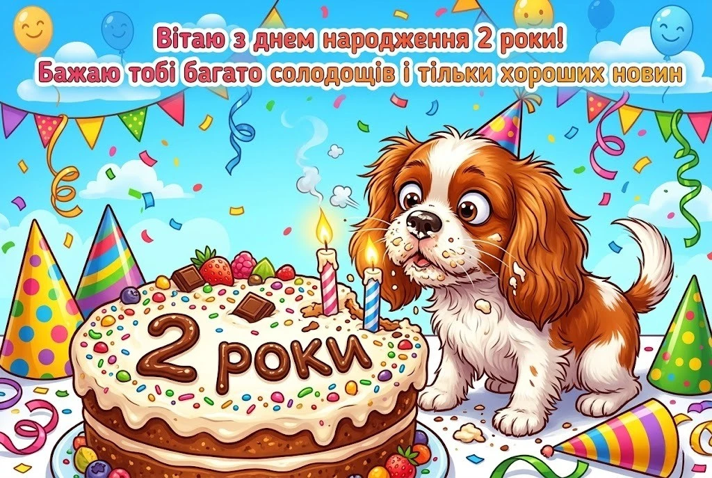 Привітання для похресника з 2-річчям: від щирого серця та душі