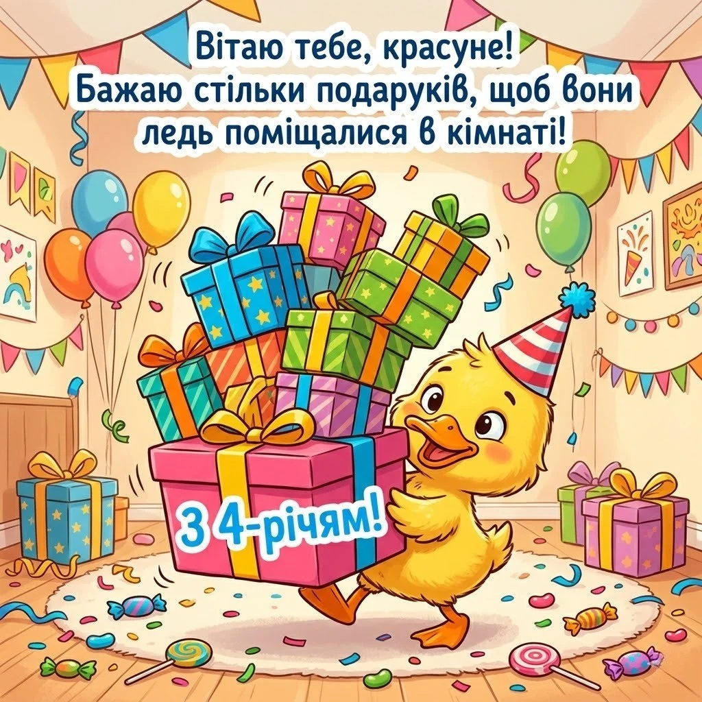 Магічне свято: як привітати похресницю з її четвертим днем народження