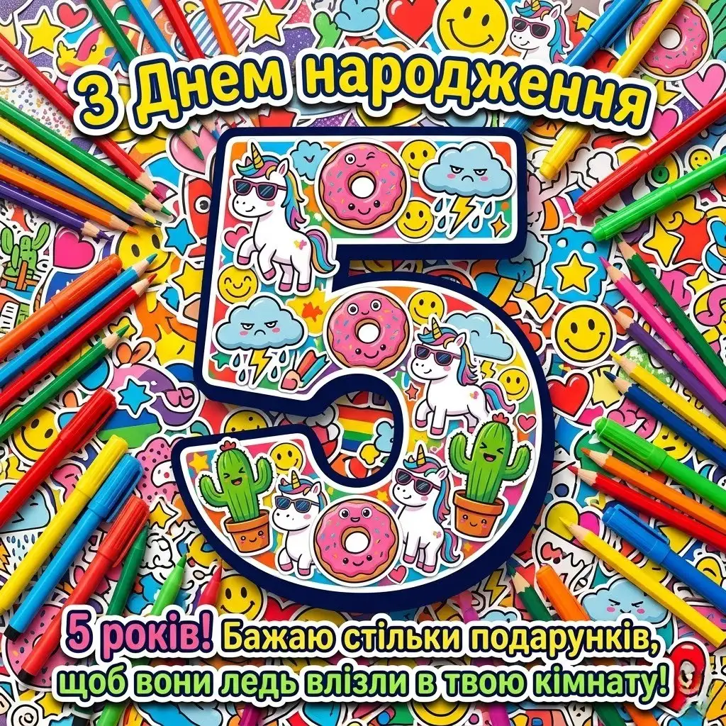 Привітання з днем народження дівчинці на 5 років: вірші та щира проза