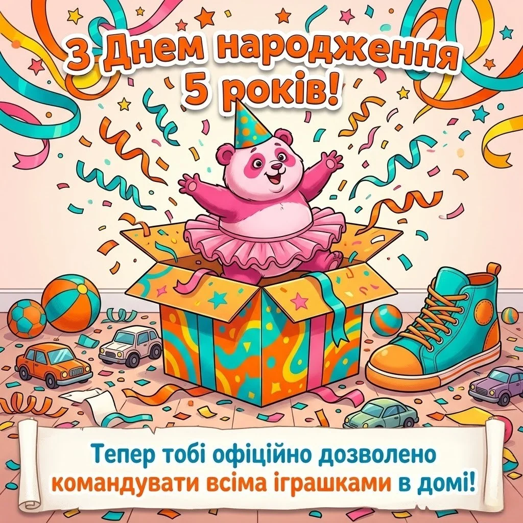 Привітання з днем народження дівчинці на 5 років: вірші та щира проза