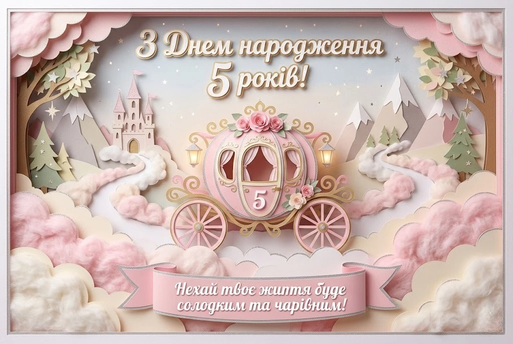 Привітання з днем народження дівчинці на 5 років: вірші та щира проза