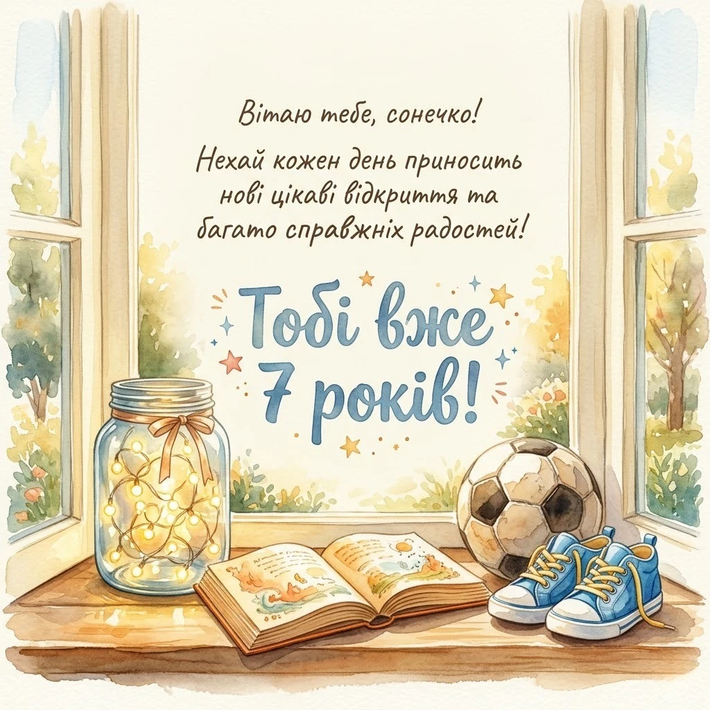 Найкращі слова на день народження для хлопчика 7 років