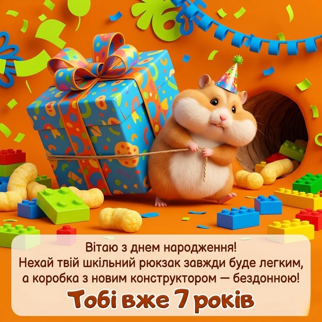 Найкращі слова на день народження для хлопчика 7 років