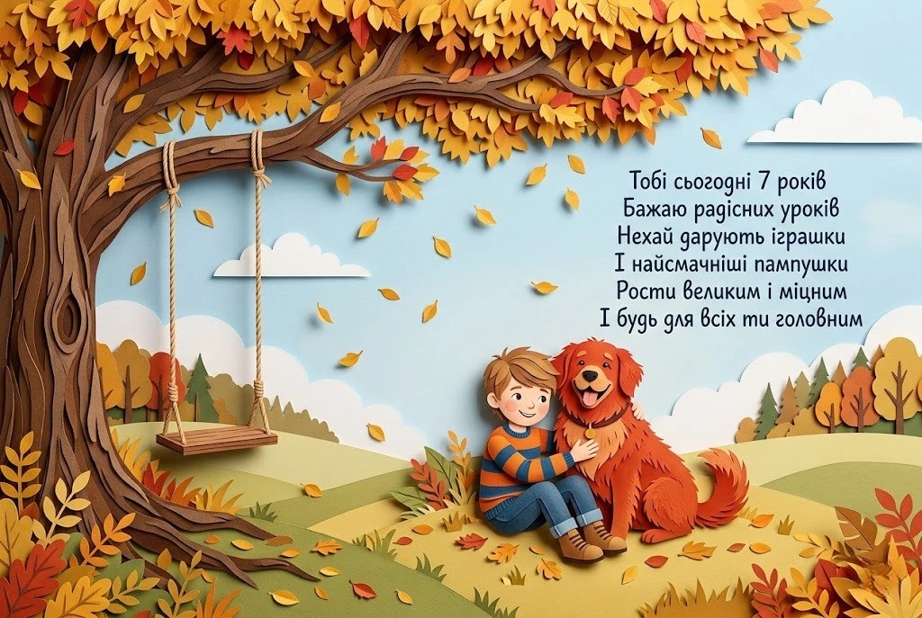 Найкращі слова на день народження для хлопчика 7 років