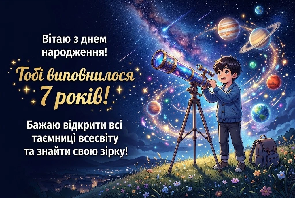Найкращі слова на день народження для хлопчика 7 років