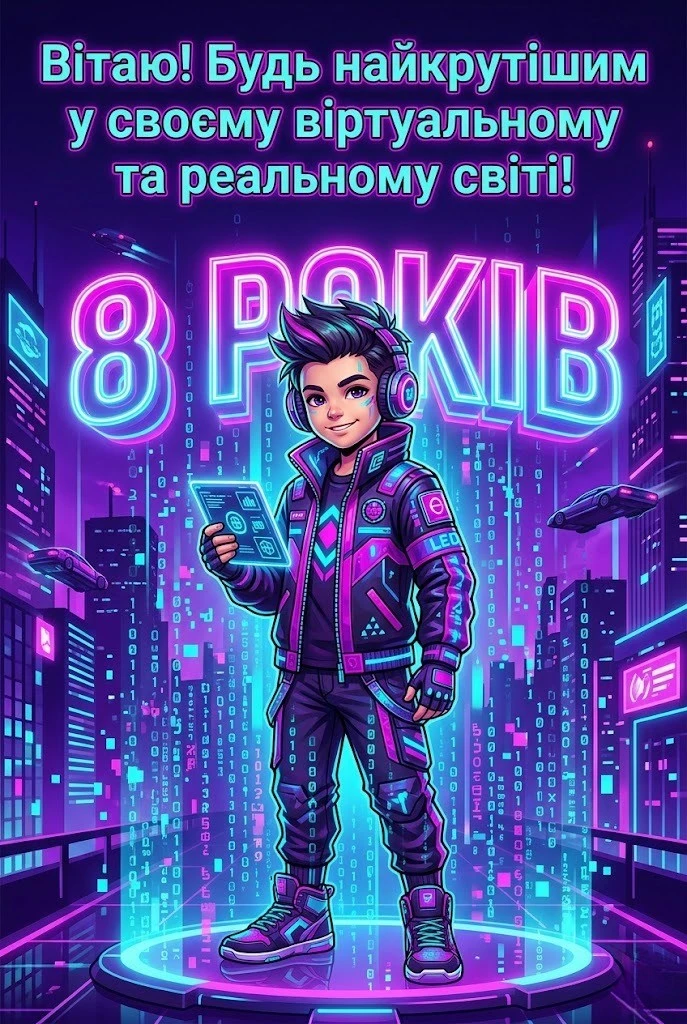 Найкращі привітання та картинки з днем народження хлопчику на 8 років