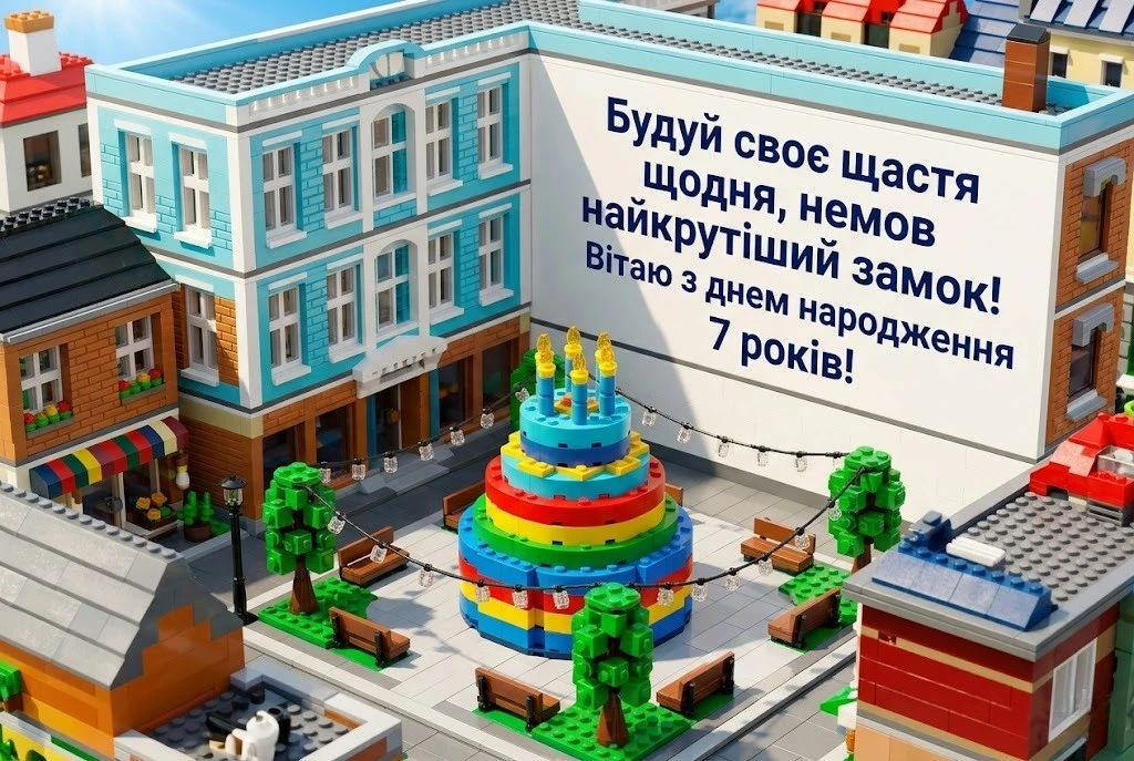 Вітаємо із семиріччям! Яскраві картинки та побажання для хлопчиків і дівчаток