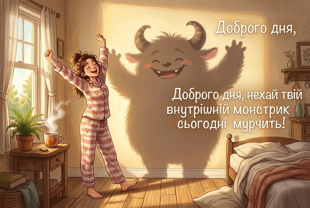 Доброго мирного дня українською: душевні побажання та прикольні листівки для гарного настрою