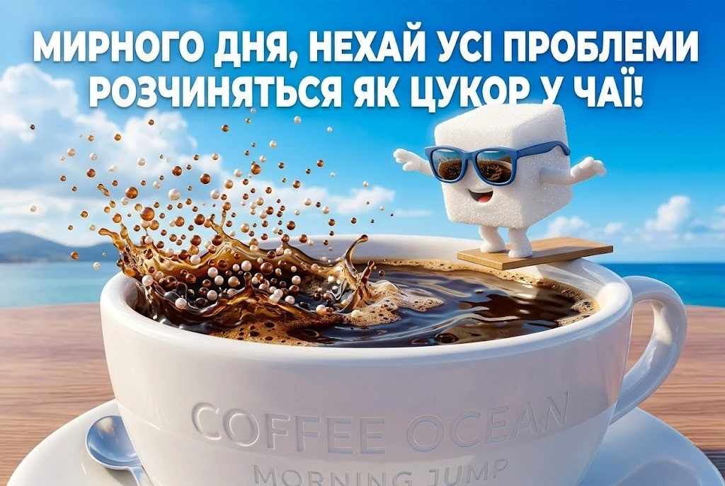 Доброго мирного дня українською: душевні побажання та прикольні листівки для гарного настрою