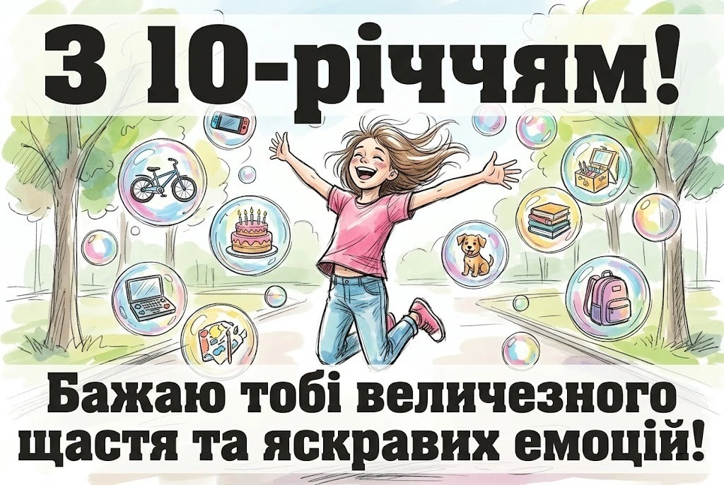Перша «десятка» в житті: вітаємо улюблену внучку зі святом