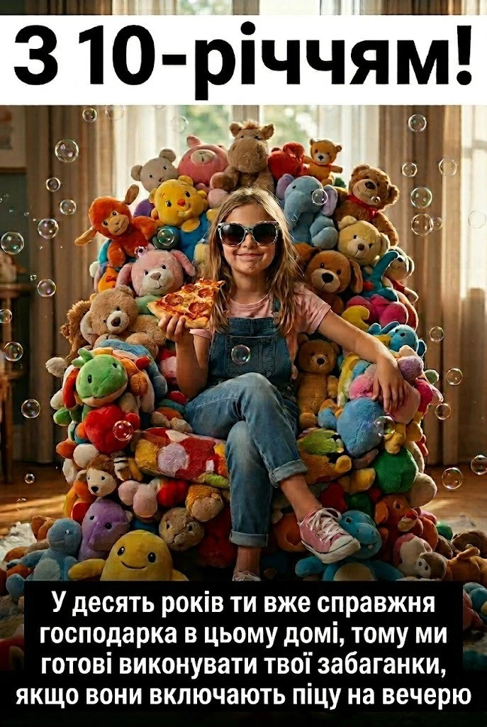 Перша «десятка» в житті: вітаємо улюблену внучку зі святом
