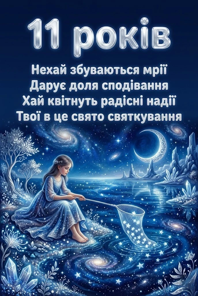 Привітання з 11-річчям дівчинці: щирі слова для доньки, онучки та подруги