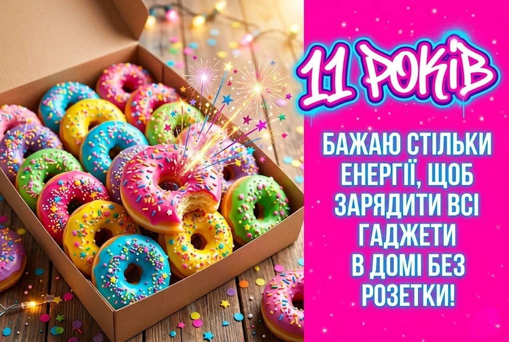 Привітання з 11-річчям дівчинці: щирі слова для доньки, онучки та подруги