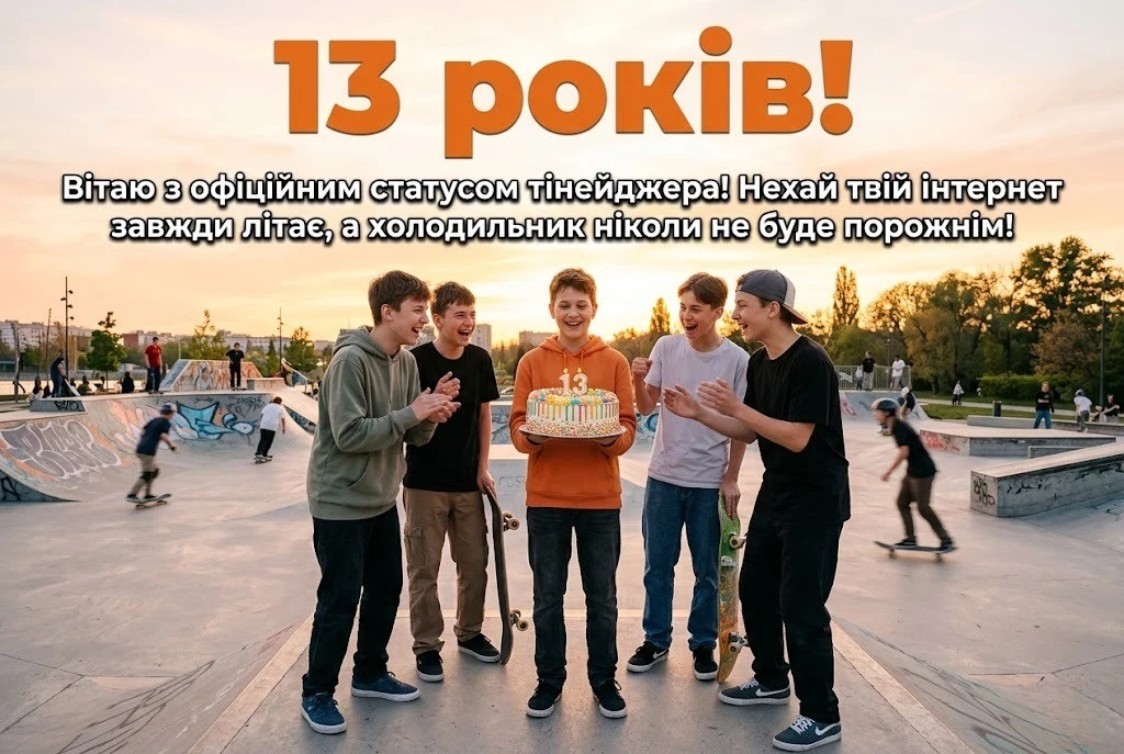 Найкращі привітання з днем народження хлопчика 13 років: проза, вірші та картинки