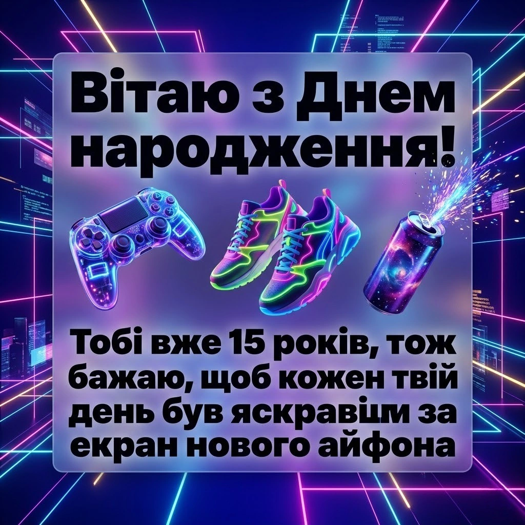 Тобі 15! Найкрутіші побажання та картинки для хлопців і дівчат