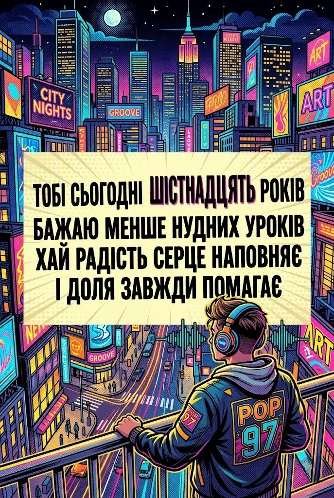 Щирі вітання з 16-річчям сину: від емоційних слів мами до настанов батька